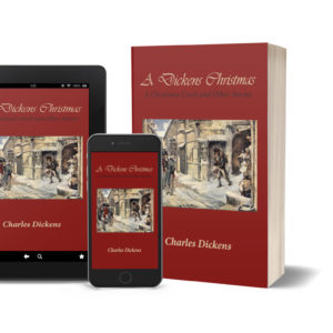 a dickens christmas paperback, tablet, smartphone covers